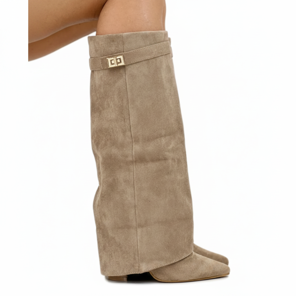 Blaze Women's Black Knee High Boots – Wide Calf Design for Comfortable Wear 0