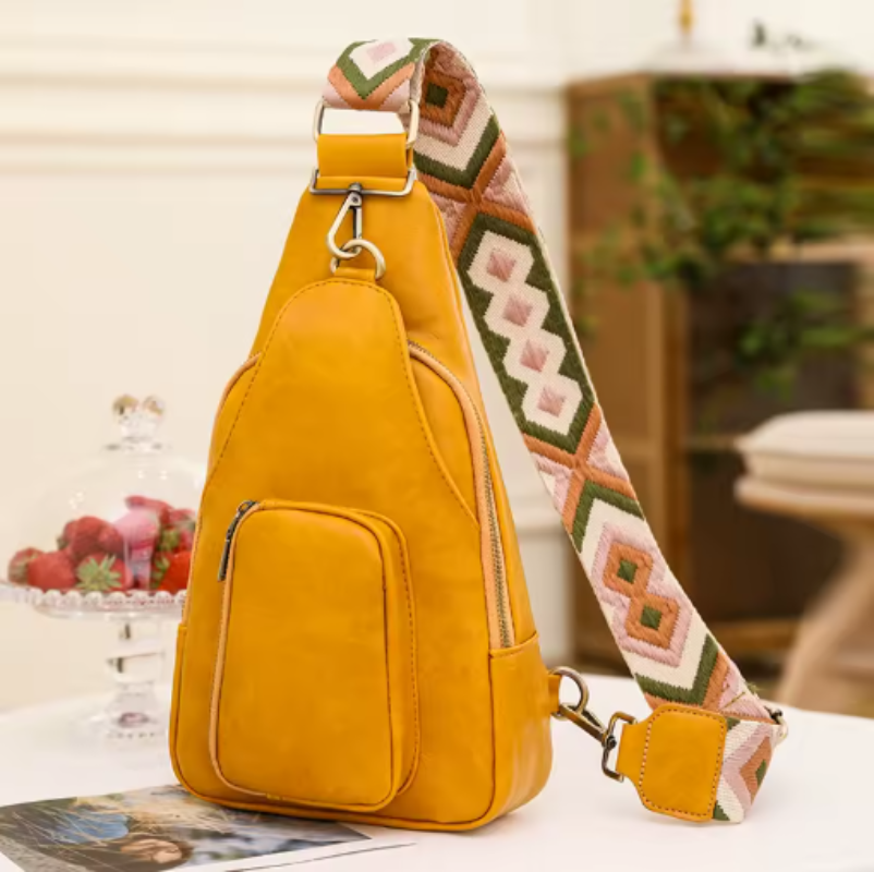 Liora Women's Leather Sling Bag – Adjustable Strap for Everyday Comfort 5